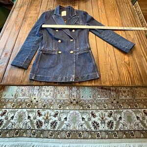 Sorbe Denim Blazer Gold Buttons